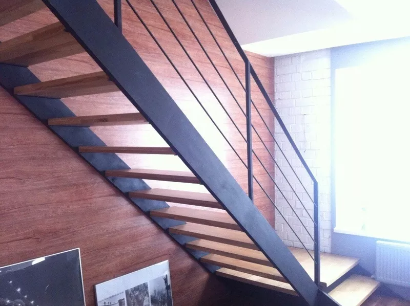 Лестницы(для дома и дачи) на металлокаркасе под заказ 3